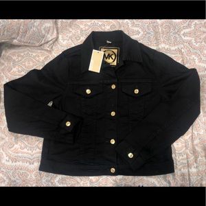 NWT Michael Kors black denim jacket